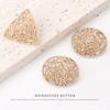 5pcs Geometric Metal Hollow Diamond Buttons High-End Fashion Coat Trench Coat Sweater Gold Buttons Buttons