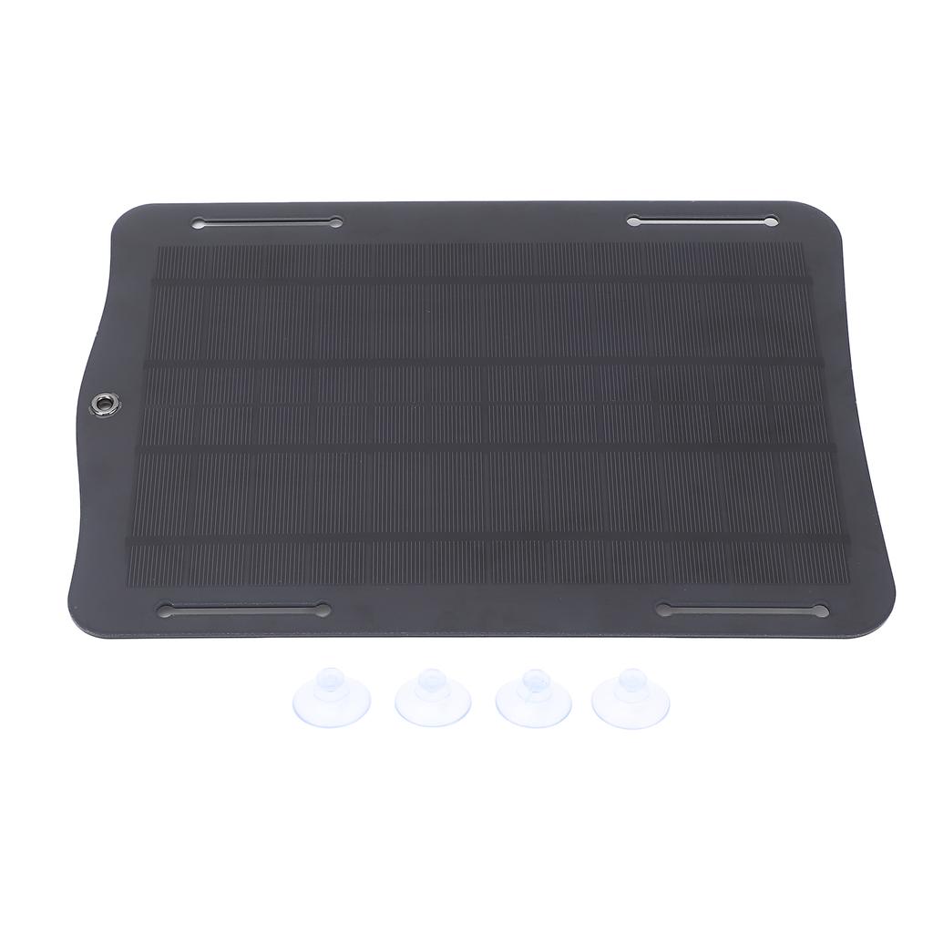 10W 5V Solar Panel Monocrystalline Silicon USB Solar Charing Panel with Suction Cups for Outdoor RV 