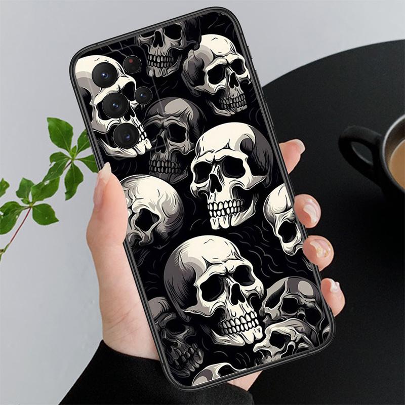 Phone Case For Samsung A55 A16 A56 A36 A35 A15 A53 A54 A33 A34 A25 A05S A52 A52S A14 A26 A71 Skull