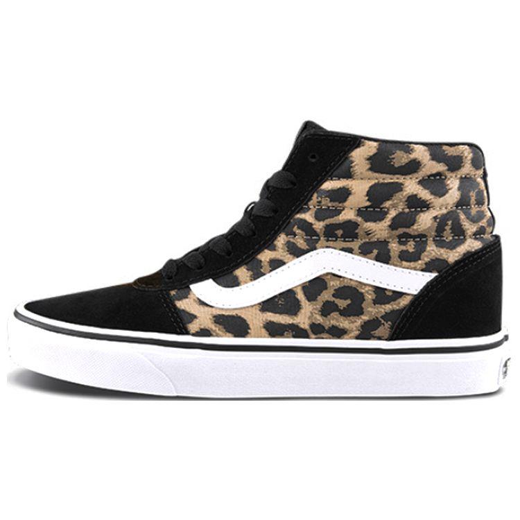 Vans Ward Hi Slip Resistant High Top Skate Shoes Women Sneakers Black Brown VN0A3IUO2AP
