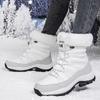 Women's Fleece-Lined High-Top Snow Boots - Warm, Thick, Plus Size Cotton Short Boots for Autumn/Winter Fashion