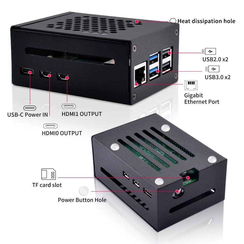 Hollow Peripheral Boards Easy Install Raspberry Pi Cooler Raspberry Pi Case  Electronic Accessories