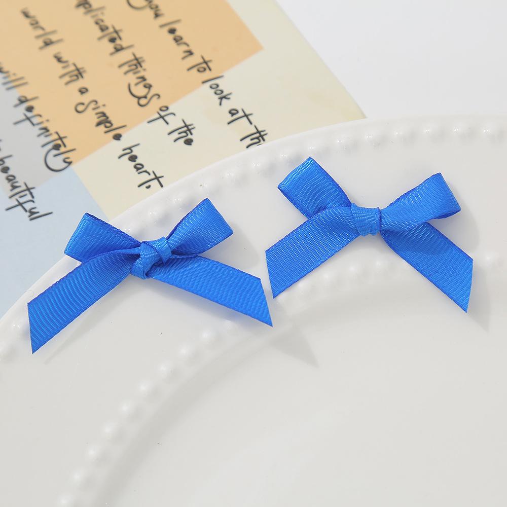 8cm Self-Adhesive Satin Bow Pre-Made Decorative Grosgrain Ribbon Bows for Favor Gift Box Wrapping