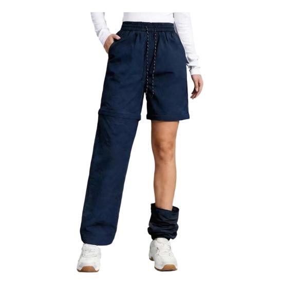 Zip Off Hiking Trousers Convertible Pants Women Shorts Waterproof To Drawstring Waist Pants