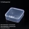 Rectangular Transparent PP Plastic Storage Box for Stationery, Cards, Hardware, Jewelry, and Fishing Gear