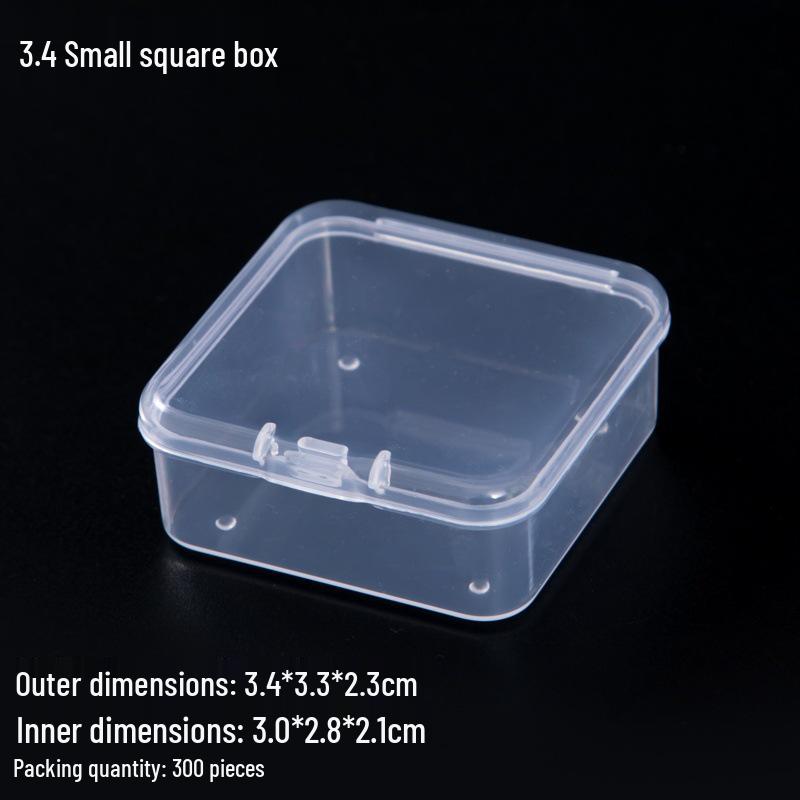 Rectangular Transparent PP Plastic Storage Box for Stationery, Cards, Hardware, Jewelry, and Fishing Gear