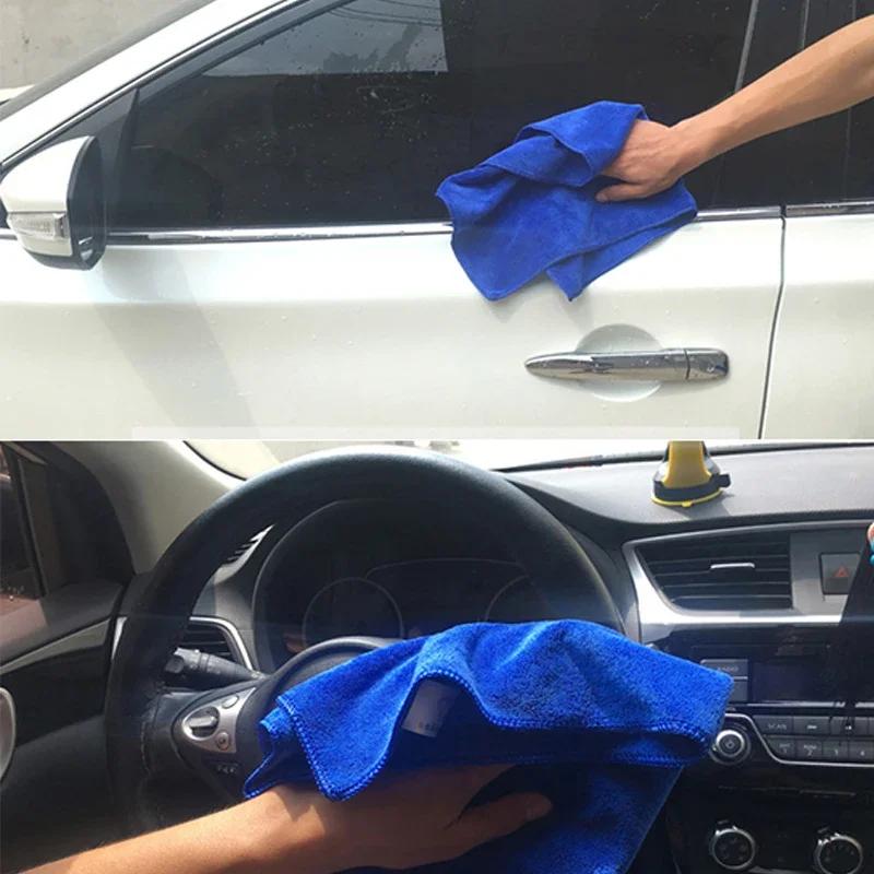 

1/3/5PCS High Quality Thickened Microfibre Cloths Super Absorbent Car Beauty Cleaning Cloths Double Drying Towel Cleaning Tools 30x30CM
