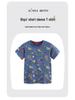 Summer Kids' Short-Sleeve T-Shirt with Construction Vehicle Print - European/American Style