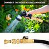 Garden Hose Quick Connector, Solid Brass 3/4 Inch GHT Thread Garden Quick Connect Kit