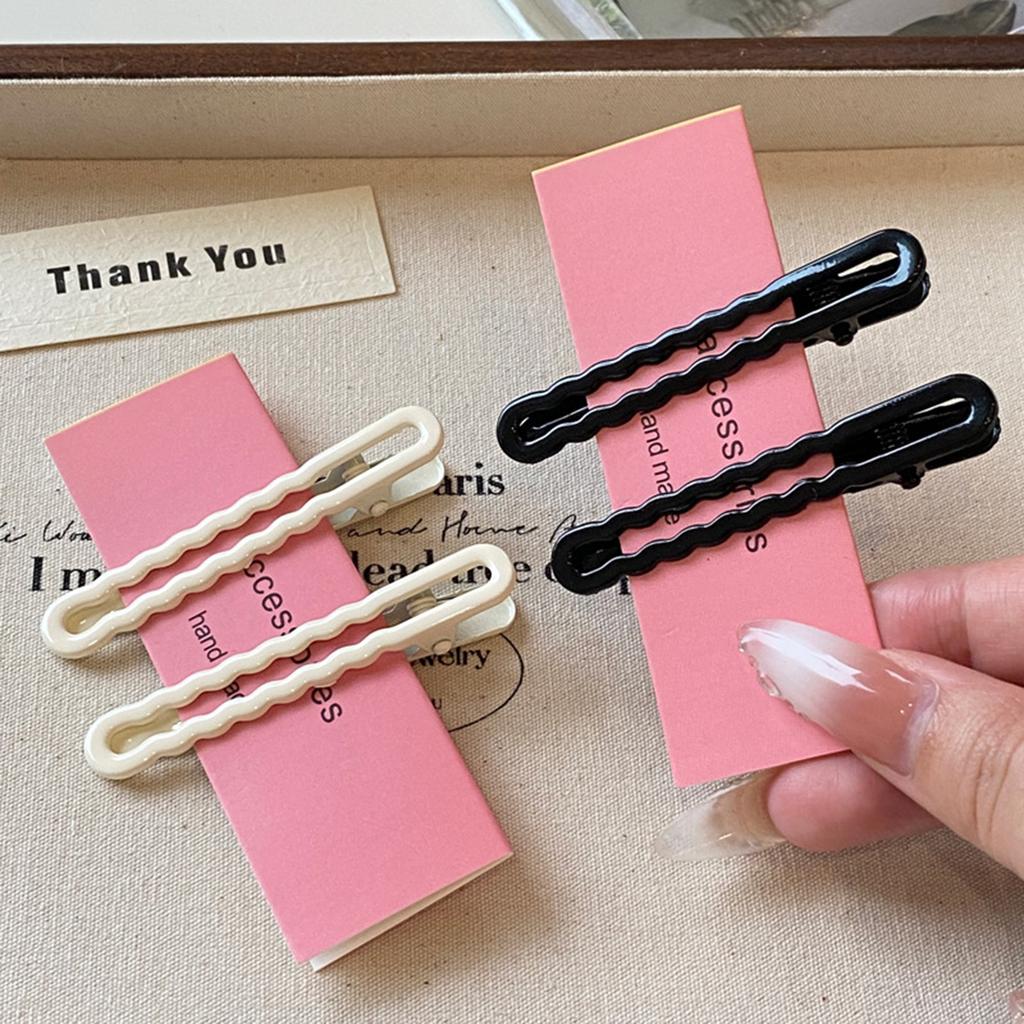 2/4/8pcs Candy Colored Seamless Hair Clip Cute Duckbill Hair Side Clips for Women Girls DIY Hair Accessories