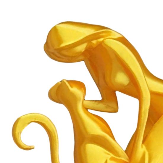 Baizihuahu 3D Printed Sculpture, Woman And Cat Shape, Matte Finish Durable Figurine, Light Luxury Style Ornament for Home Decor