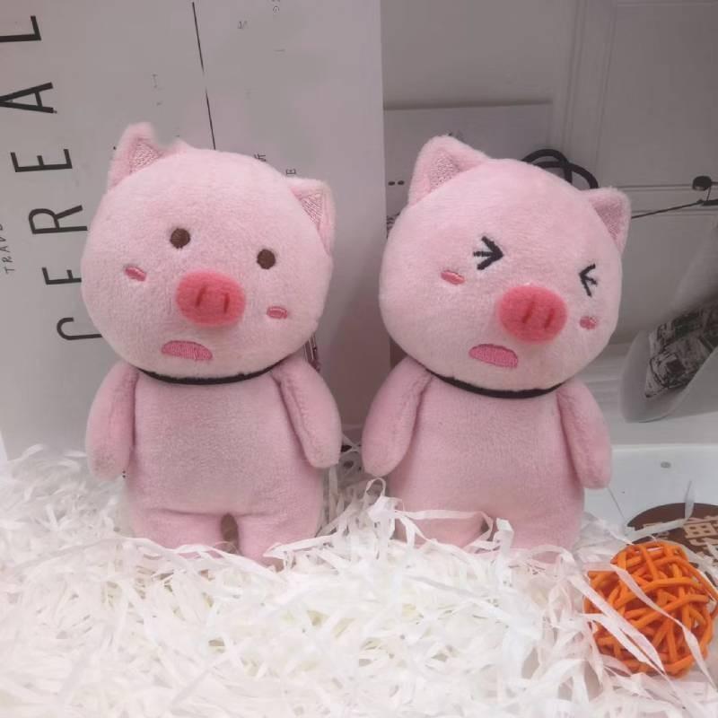 Adorable Plush Hanging Pig Backpack Charm Keychain Soft Toy Cute Birthday Gift