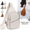 Bolso Cruzado de Pecho para Mujer Gran Capacidad Impermeable Correa Ajustable Cremallera Bolso Cruzado al Hombro Único para Viajes al Aire Libre Bolsita Deportiva