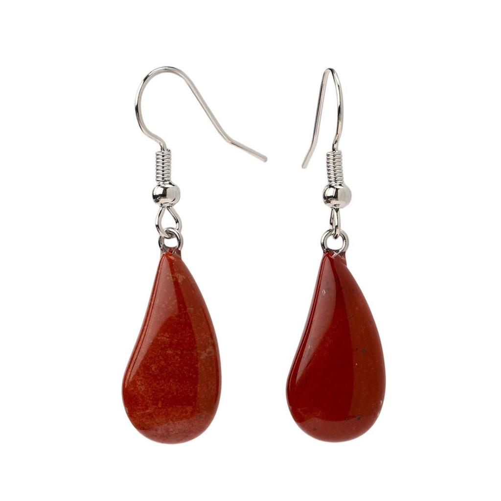 Green Aventurine & Pink Crystal Agate Water Drop Earrings for Women - Elegant Cross-Border Jewelry