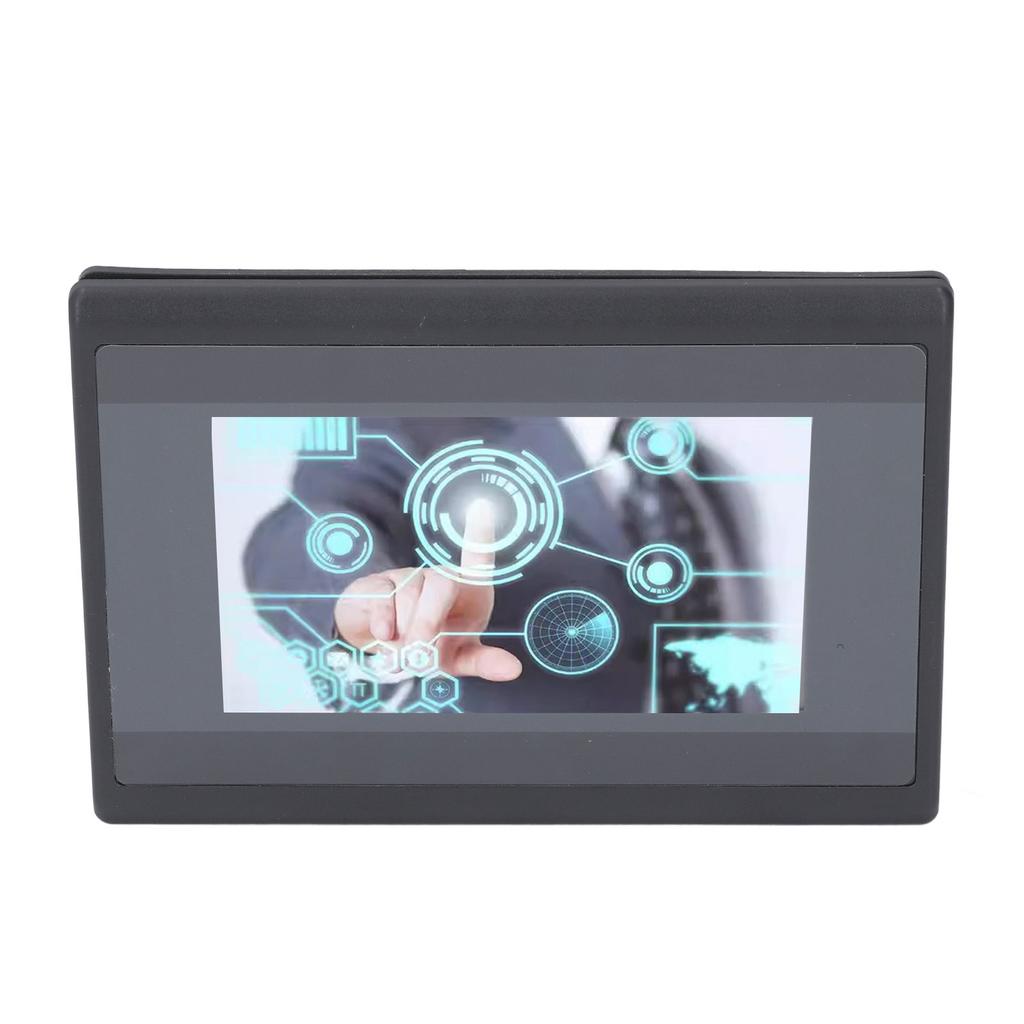 HMI PLC Touch Screen with 2 Way K Type Thermocouple Relay Output DC24V 12 In 10 Out 4.3 Inch LCD Scr
