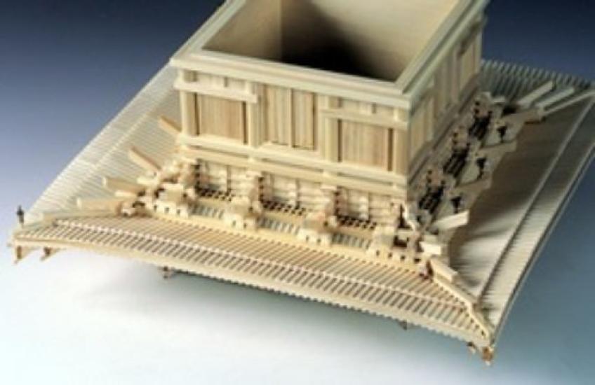 Woody Joe Kofukuji Pagoda Wooden Model Assembly Kit 1/75 Five-storied