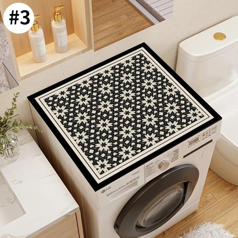 Waterproof Washing Machine Dust Cover Oven Microwave Fridge Top Protector Mat Coffee Drain Pad Table Placemat Cup Absorbent Mat