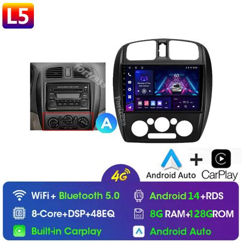 Fortress 8G+128G QLED Car Radio For Mazda 323 BJ 2000-2003 Multimedia Video Player Auto Navigation Android 13 2din DVD Head Unit
