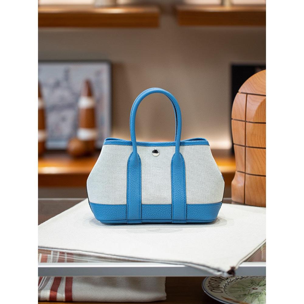 

Полуручная работа, верхний слой вощеной нити Ntogo, садовая сумка из коровьей кожи, мини-сумка-тоут, женская кожаная сумка 23 x 16 x 10cm+no long shoulder strap