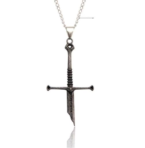 

Lord of the Rings necklace, Nasir Holy Sword, Aragon broken sword pendant necklace, eco-friendly accessory