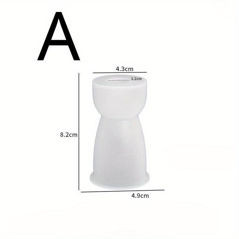 Geometric Cylindrical Semi-circular Candle Holder Mold DIY Crystal Dropper Plaster Ornament Candle Holder Mold Candle Base Mold