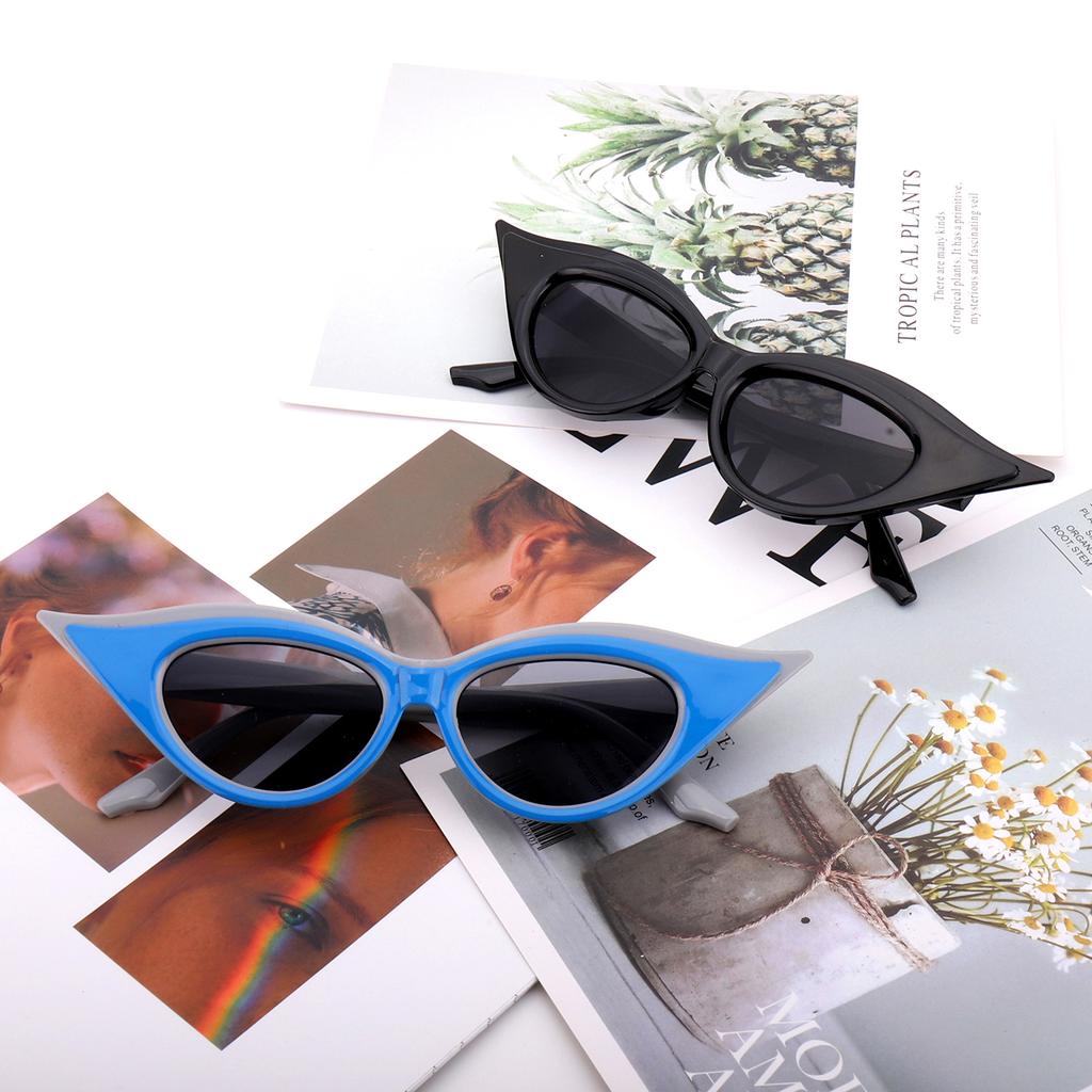 2 Pairs Men and Women's Fashion Sunglasses Fashion Cat Eye Glasses for Daily Wear Shopping Selfie Party Travel