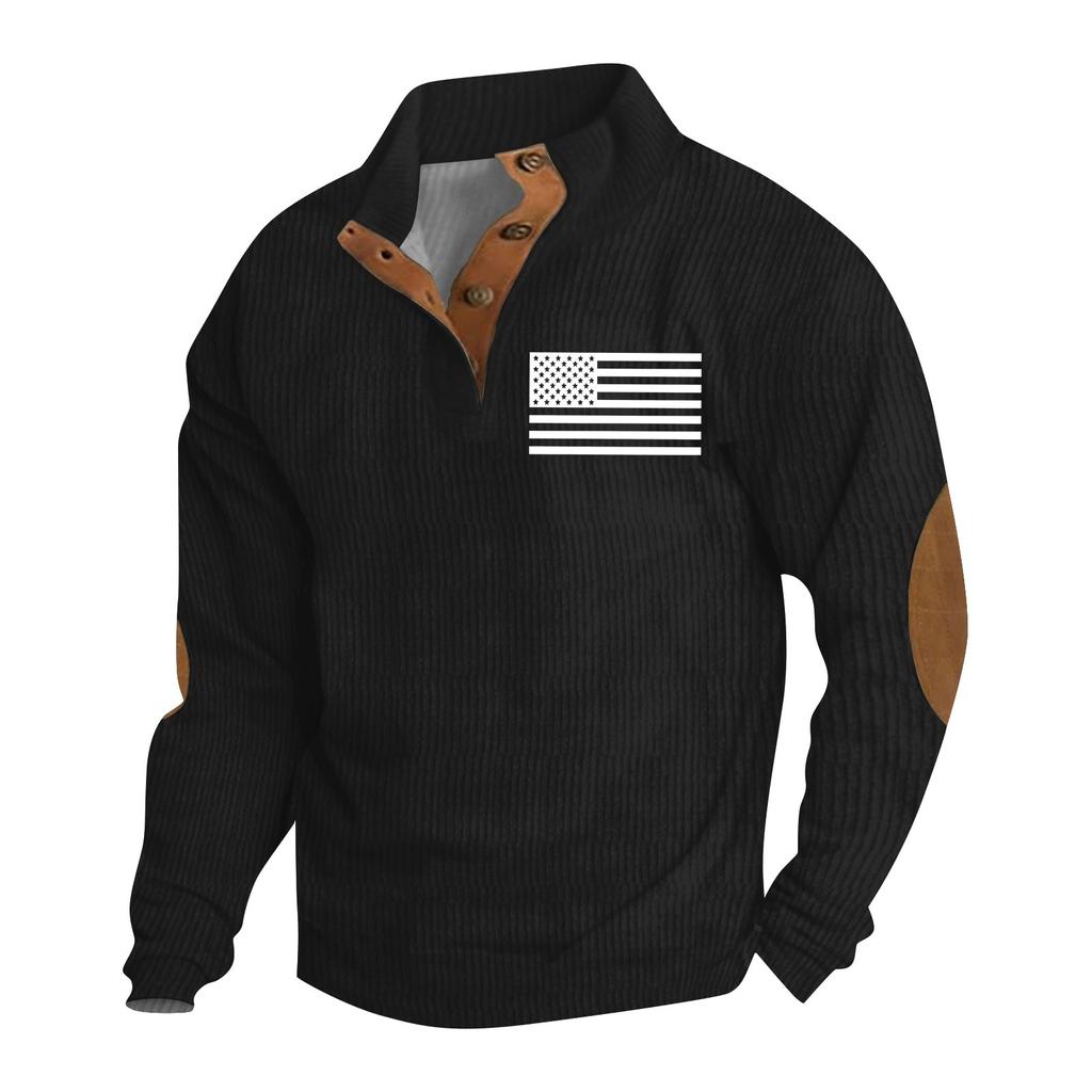 Spring And Men's Standing Collar Sweatshirt Is Outdoor Casual Sweaters Tops