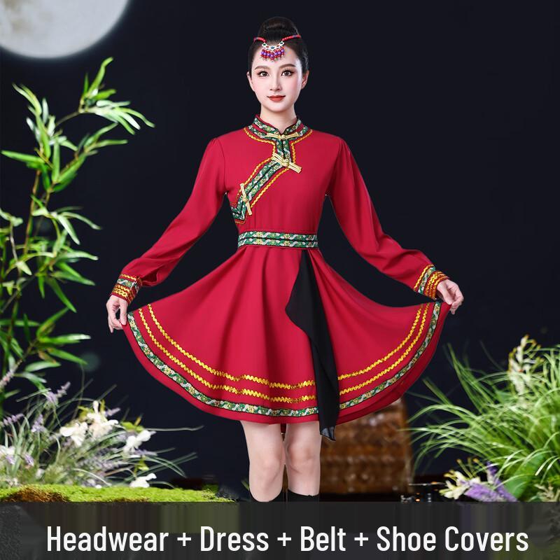 Mongolian Ethnic Dance Costume for Adults (Unisex) L