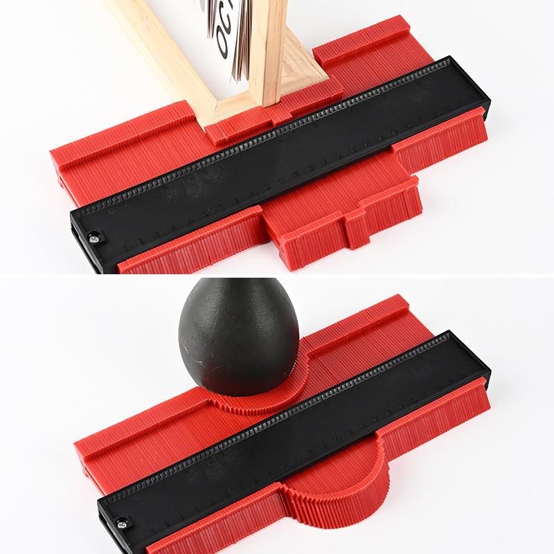 Multi-style Contour Gauge: Irregular Ruler, Lockable Arc Profiler, Widened Measuring Gauge