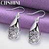 CHSHINE 925 Sterling Silver Water Drop Earrings For Women Fashion Charm Jewelry