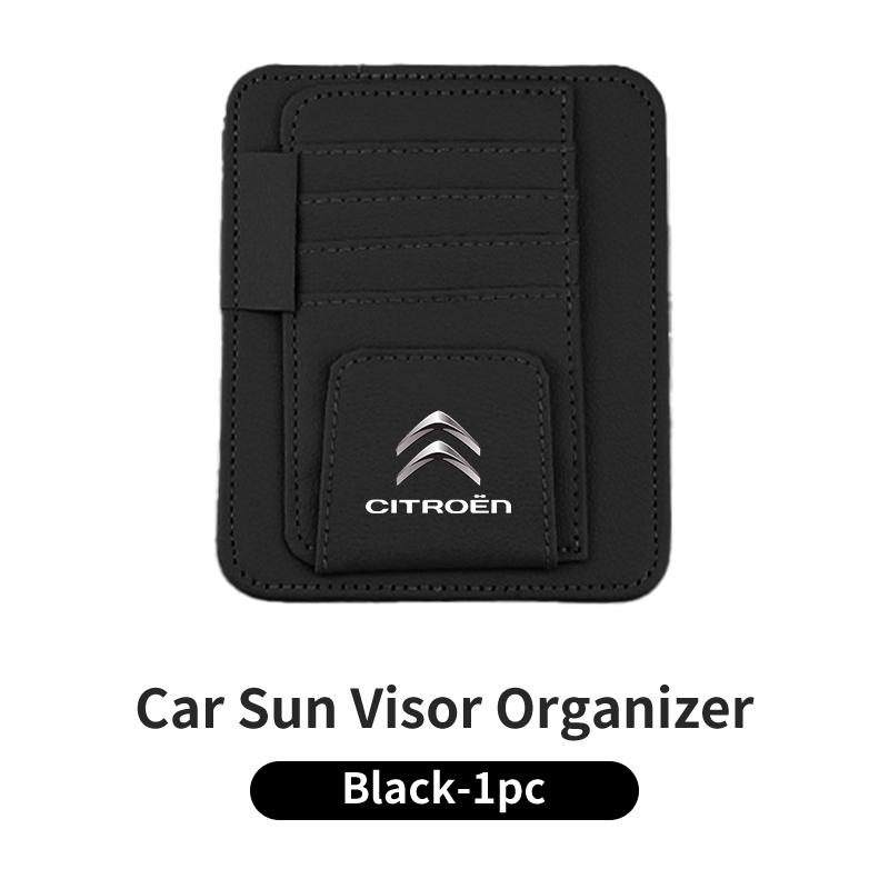 Car Sun Visor Card Holder Multifunctional For Citroen C4 C3 C5 C1 C2 Berlingo Celysee Cactus Picasso Aircross Saxo Grand