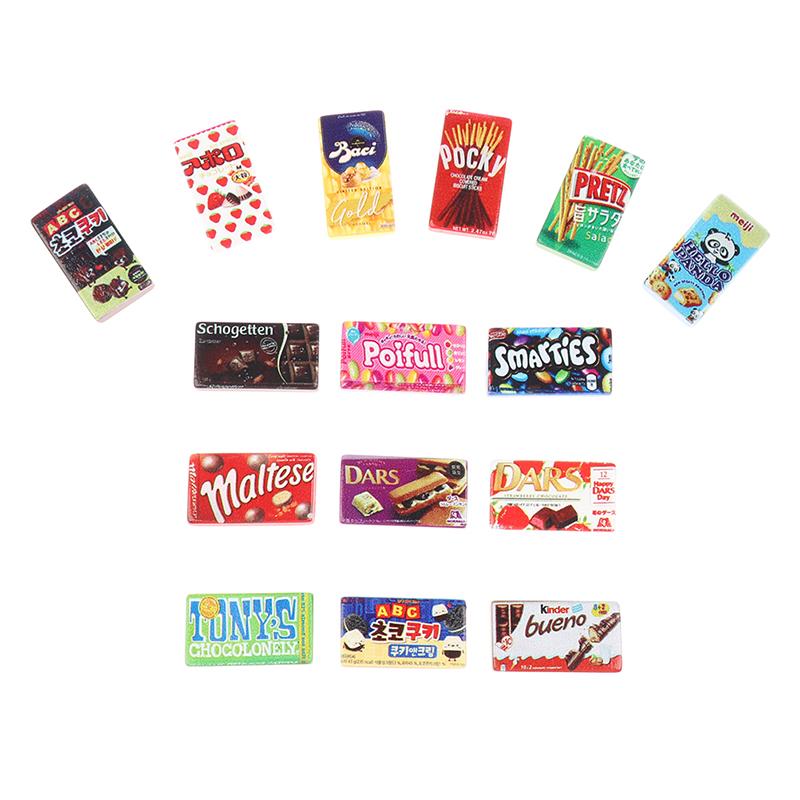 10Pcs Dollhouse Simulation Resin Snacks Dollhouse Mini Snack Food Decorations Dolls House Accessories Pretend Play Toys