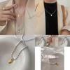 Trendy Gold Oval Love Letter Pendant Necklace For Women Perfect For Casual And Formal Wear