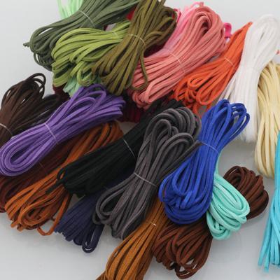 Handmade String Rope Braided Rope Making Flat Thread Macrame Rope Lace DIY Rope Faux Suede Cord Leather