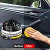 NEWCar Plastic & Leather Restorer Wax - Anti-Whitening, Anti-Oxidant Formula for Black Interior Surface Renewal - Deep Shine Res