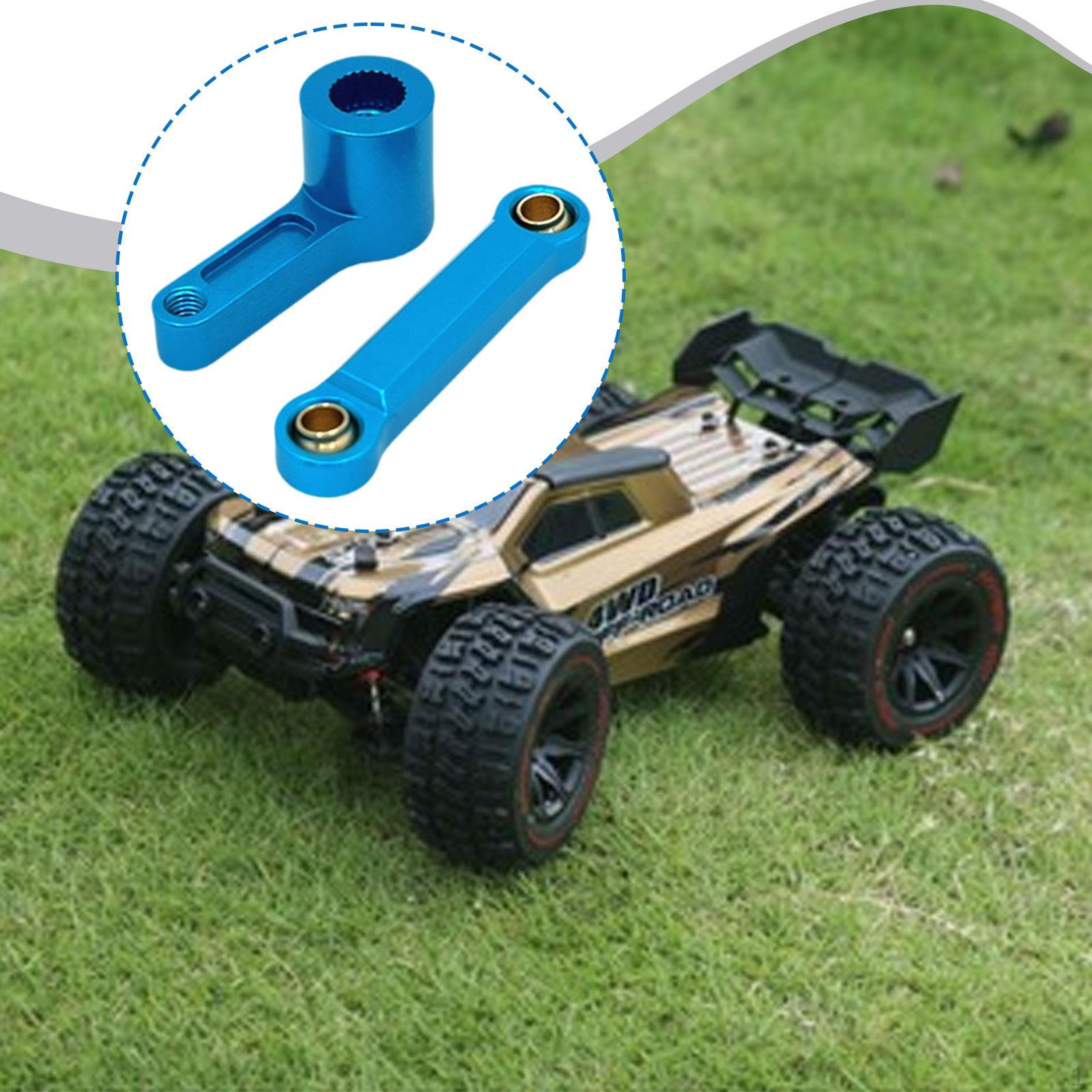 

1/7 RC Car Steering Rod Servo Arm Accessories Spare Parts Portable Direct Replaces Durability синій