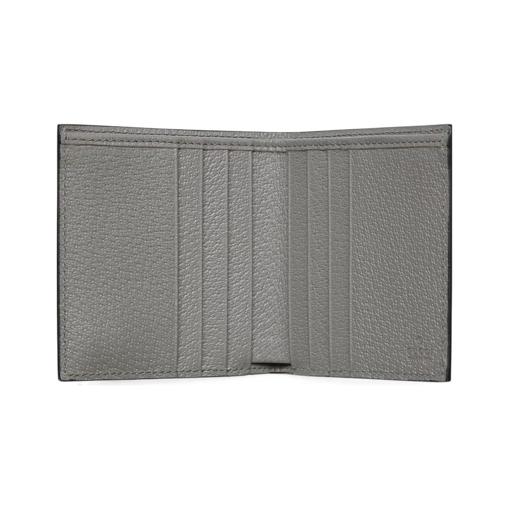 Gucci Letter Logo Flap Closure Leather Wallet Men wallet Black 739365-1AAJA-1193