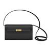 Kelly To Go Gold Tone Lock Epsom Leather Crossbody Wallet Regular Women's 89 Noir Black H080253CC89