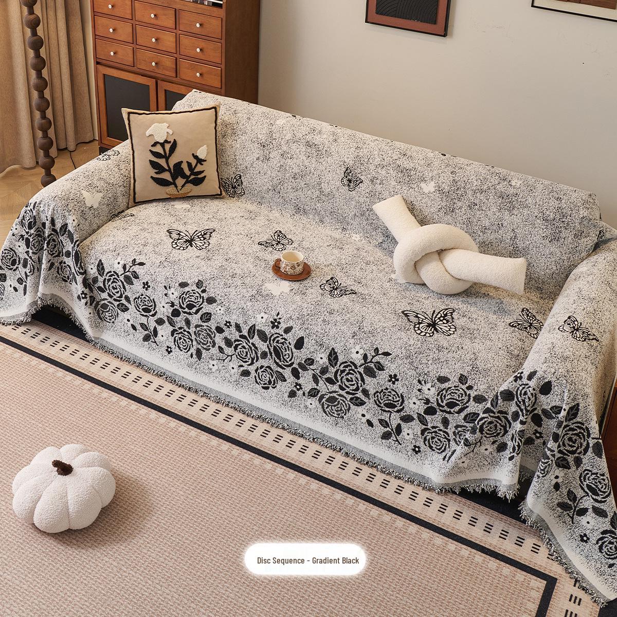

2026 All-Season Universal Chenille Sofa Cover: Cat Scratch-Proof, Full Coverage, Anti-Slip 180x130cm