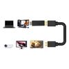 1080P High Purity Oxygen Free Copper Black PBS Shell DP Male To HDMI Female Adapter