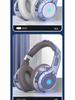 Trendy Bluetooth 5.2 Over-Ear Headphones with LED Lights and Foldable Design