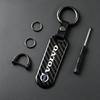 Carbon Fiber Style Car Emblem Key Pendant Key Ring Auto Decoration For XC60 XC90 XC40 S60 S90 V40 V60 V90 S80 C30 XC70 S40