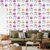 Wallpaper Colorful rabbits rainbows for living room and bedroom 50x1000