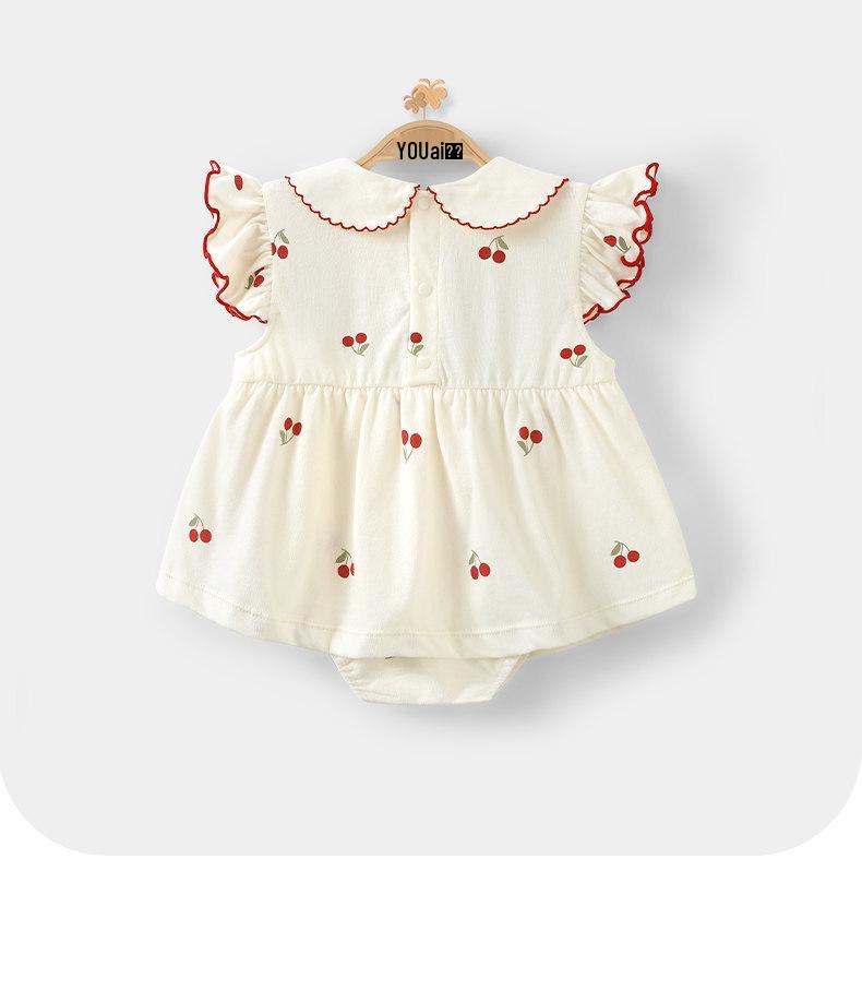 Summer Sleeveless Romper for Babies: Thin, Stylish Jumpsuit for 100 Days and Small Months