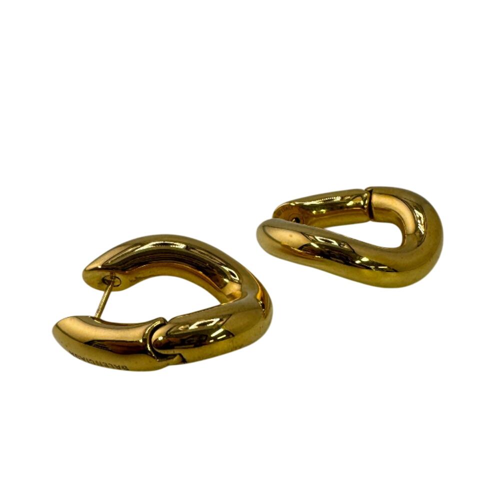 BALENCIAGA Gold Plated hoop Pierce gold Gold Plated Used