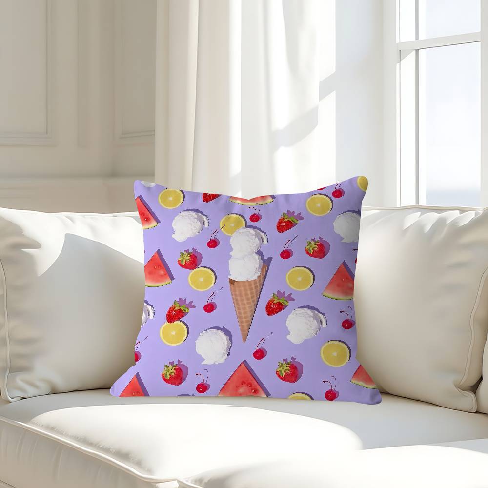 Art Fruit Pillowcases Home Bedding Decorative Pillow Cover Wedding Super Soft Pillow Case