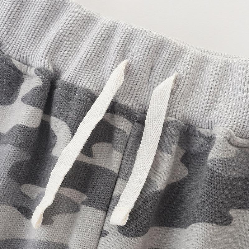 Autumn European Style Boys' Camouflage Sports Pants for Kids