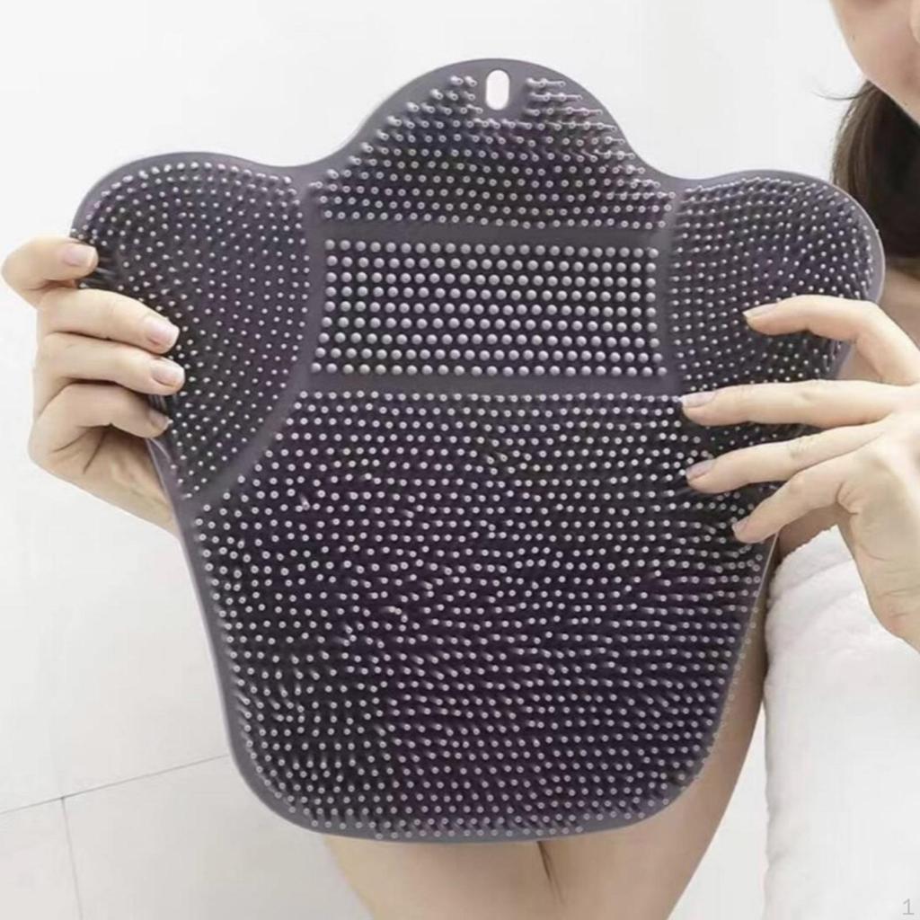 Foot Back Scrubber for Shower Washer Suction Cups Durable Comfortable Accessory Nonslip Bath