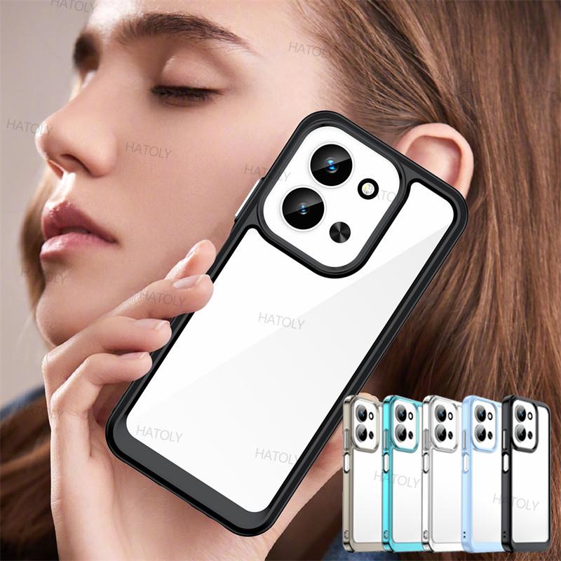 For Xiaomi Redmi 15C 4G Case Xiaomi Redmi 15C Cover Shockproof Clear PC + TPU Silicone Protective Phone Cover Xiaomi Redmi 15C