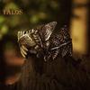Moth And Fern Adjustable Ring Handmade Vintage Insect Animal Wrap Ring Inspirational Jewelry Gift for Women Men